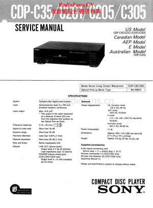 Sony-CDP-C205-Service-Manual电路原理图.pdf