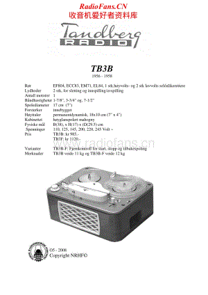 Tandberg-TB-3-B-Schematic电路原理图.pdf