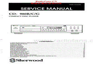 Sherwood-CD-980-Service-Manual电路原理图.pdf