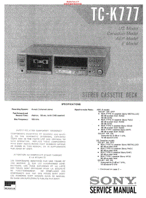 Sony-TC-K777-Service-Manual电路原理图.pdf