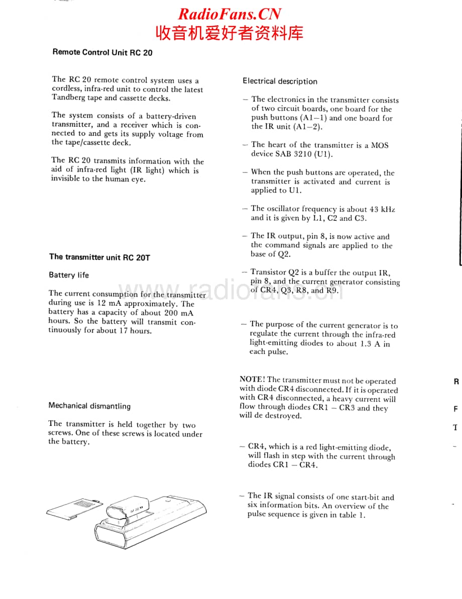 Tandberg-RC-20-Service-Manual电路原理图.pdf_第2页