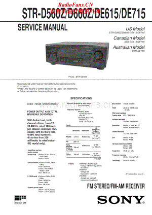 Sony-STR-DE615-Service-Manual电路原理图.pdf