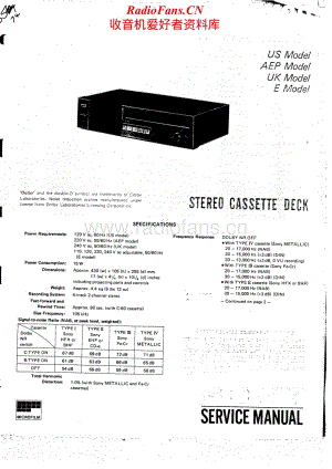 Sony-TC-FX20-Service-Manual电路原理图.pdf