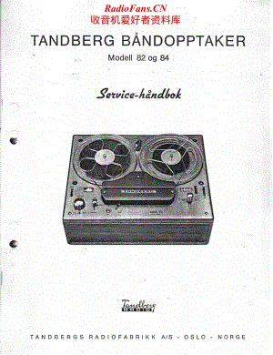 Tandberg-82-84-Service-Manual电路原理图.pdf
