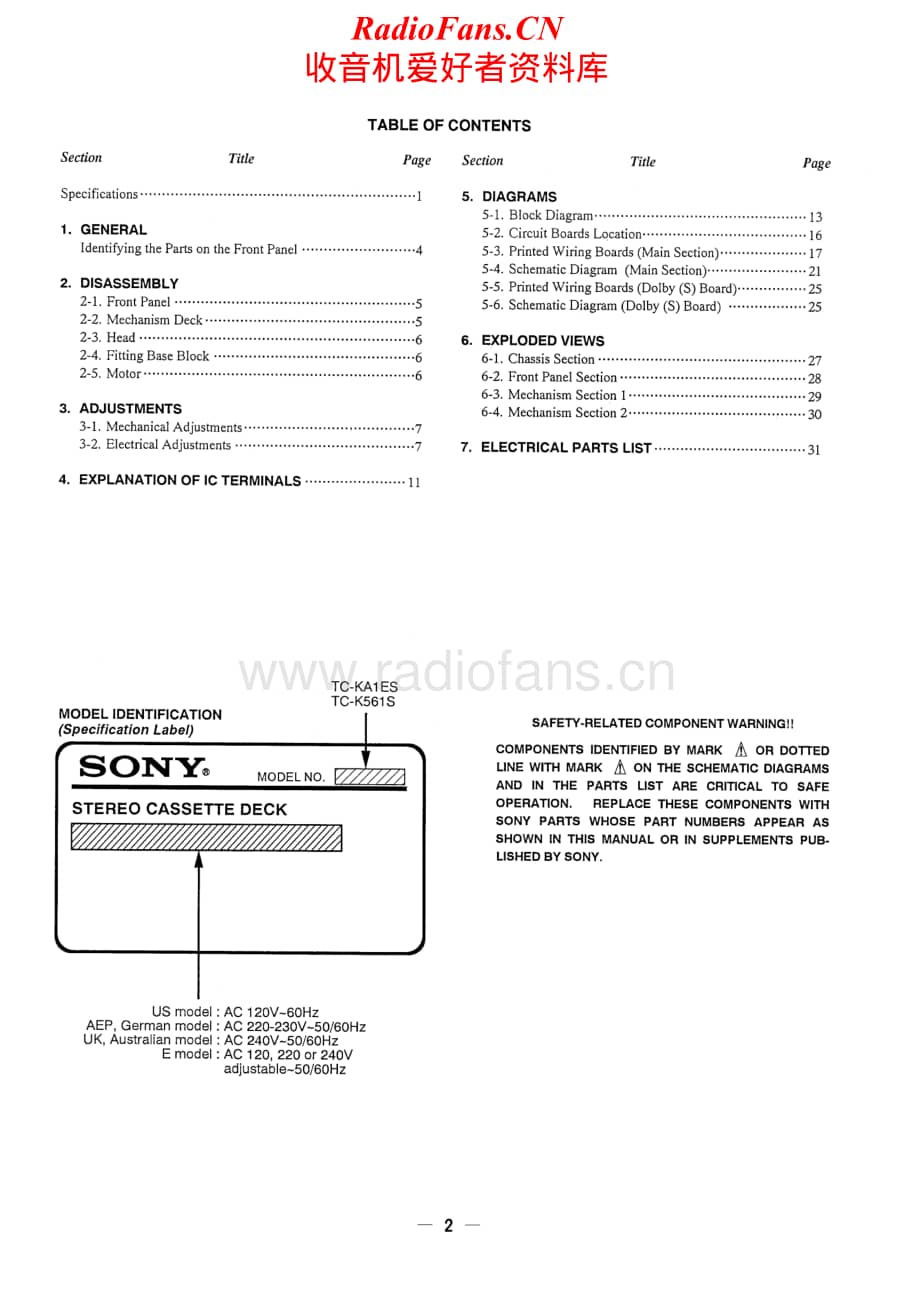 Sony-TC-K561S-Service-Manual电路原理图.pdf_第2页