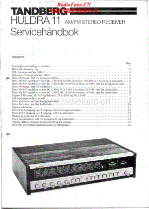 Tandberg-Huldra_11-Service-Manual电路原理图.pdf
