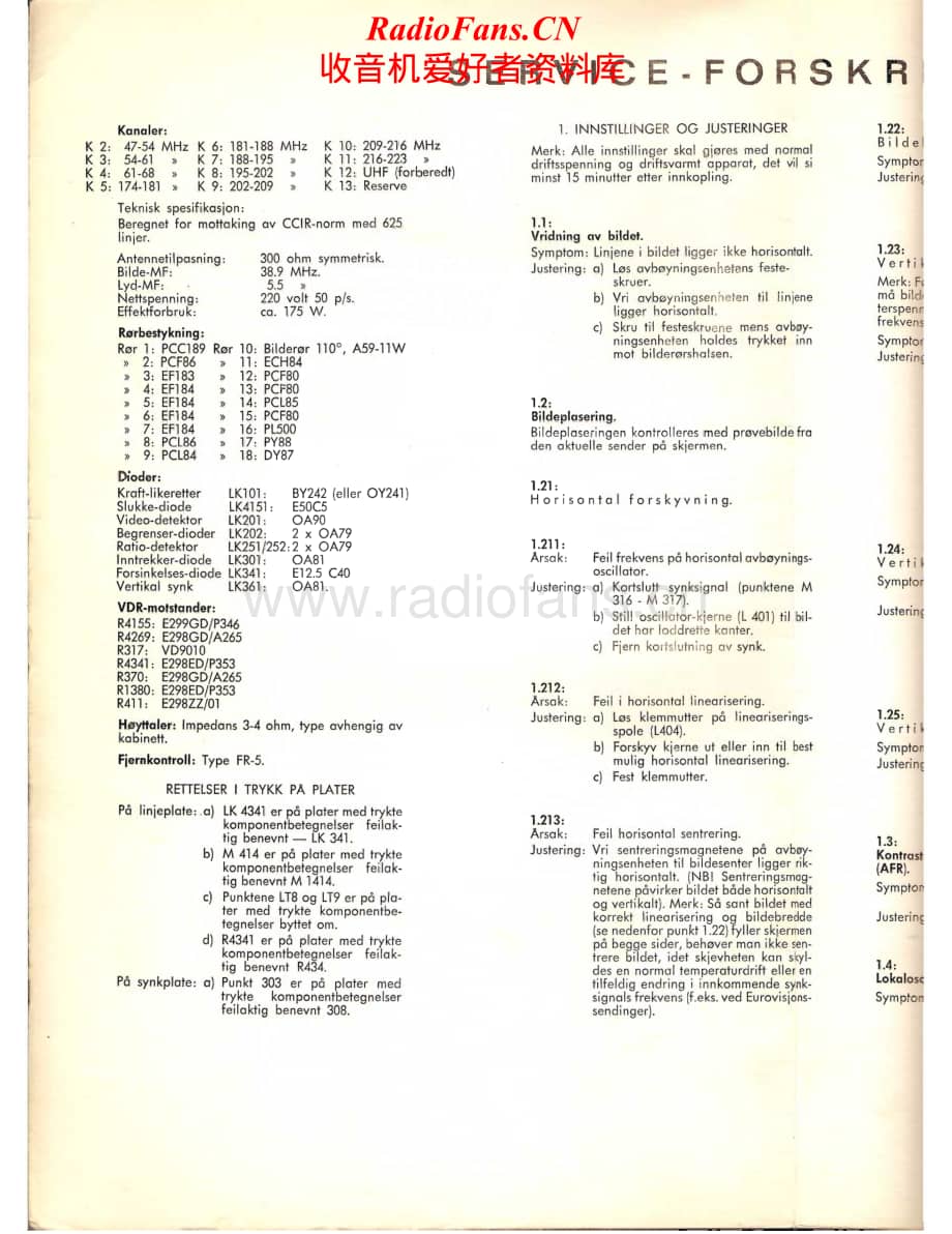 Tandberg-TV-3-Service-1962-Service-Manual电路原理图.pdf_第1页
