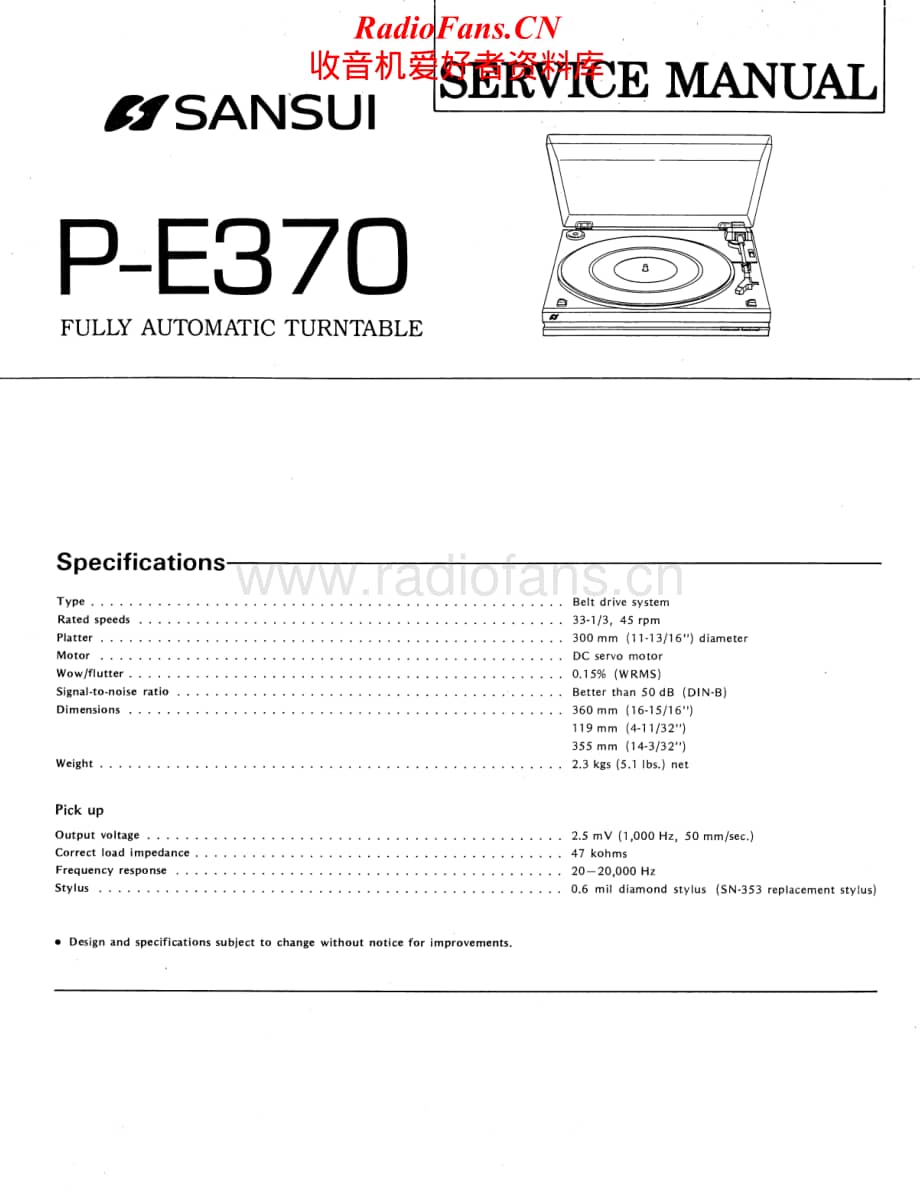 Sansui-P-E370-Service-Manual电路原理图.pdf_第1页