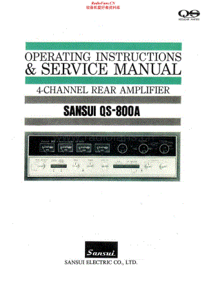 Sansui-QS-800A-Service-Manual电路原理图.pdf