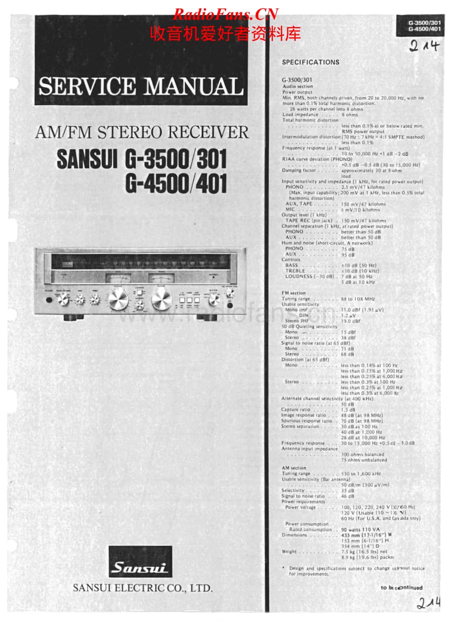 Sansui-G-401-Service-Manual电路原理图.pdf_第1页