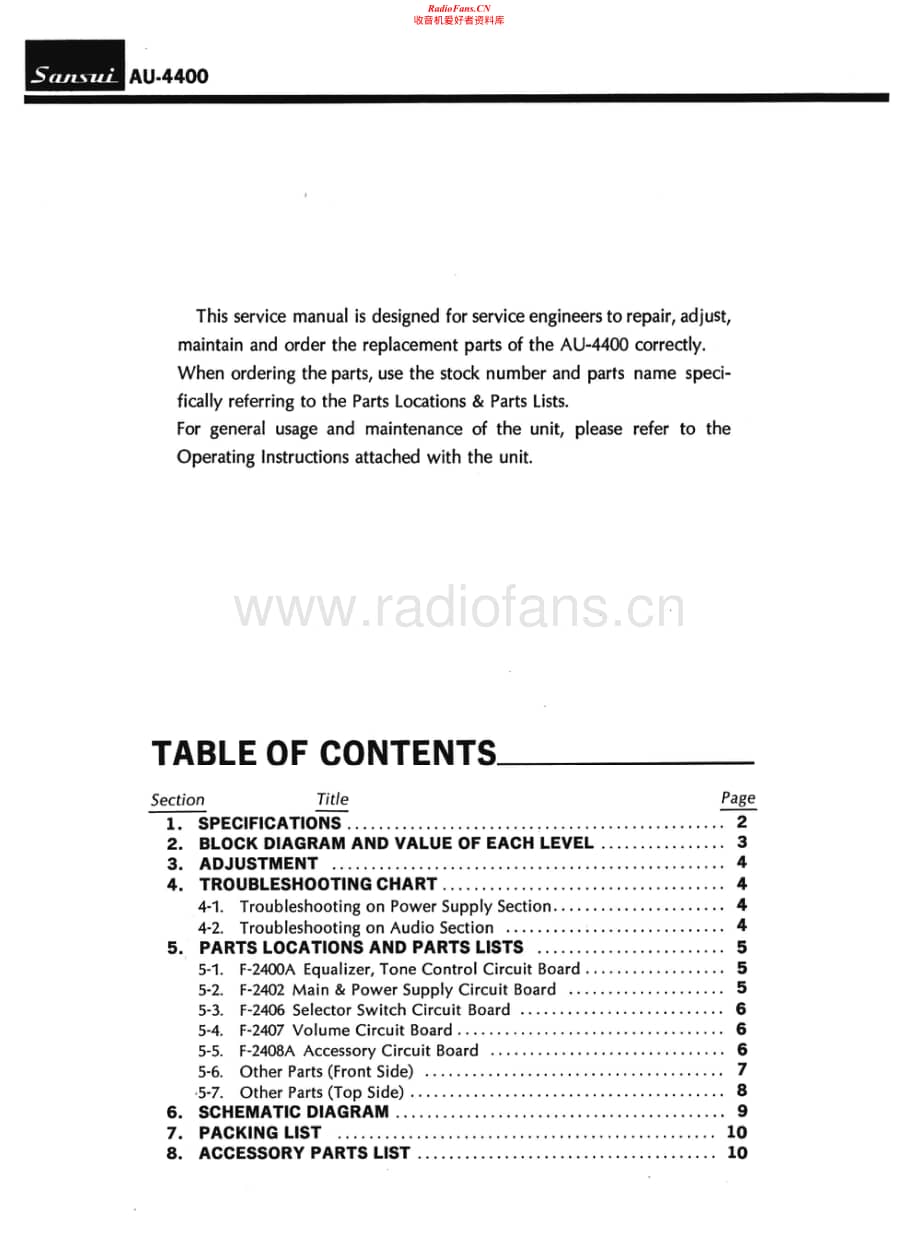 Sansui-AU-4400-Service-Manual电路原理图.pdf_第1页
