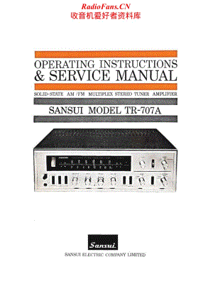 Sansui-TR-707A-Service-Manual电路原理图.pdf