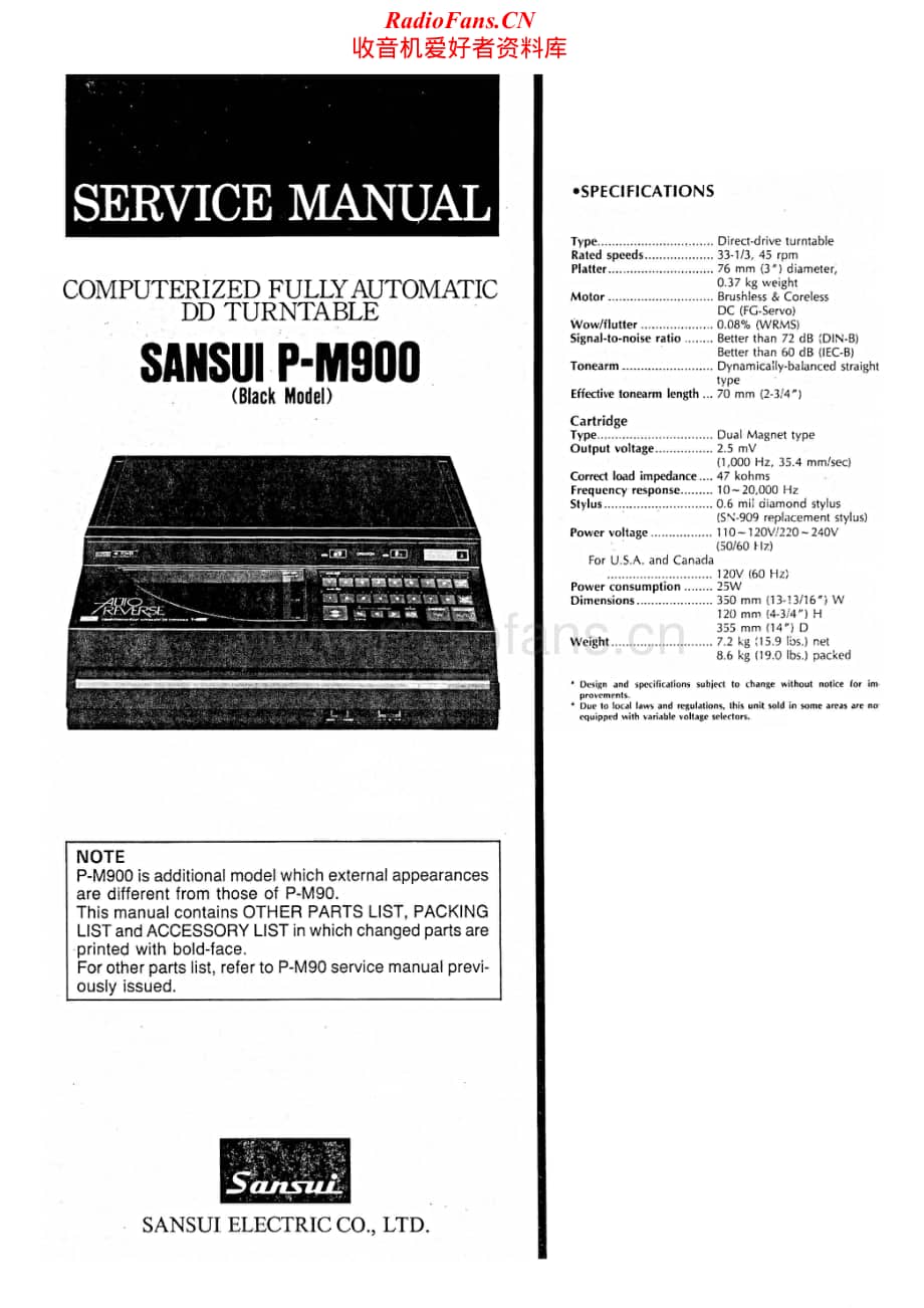 Sansui-P-M900-Service-Manual电路原理图.pdf_第1页