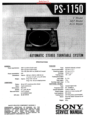 Sony-PS-1150-Service-Manual电路原理图.pdf