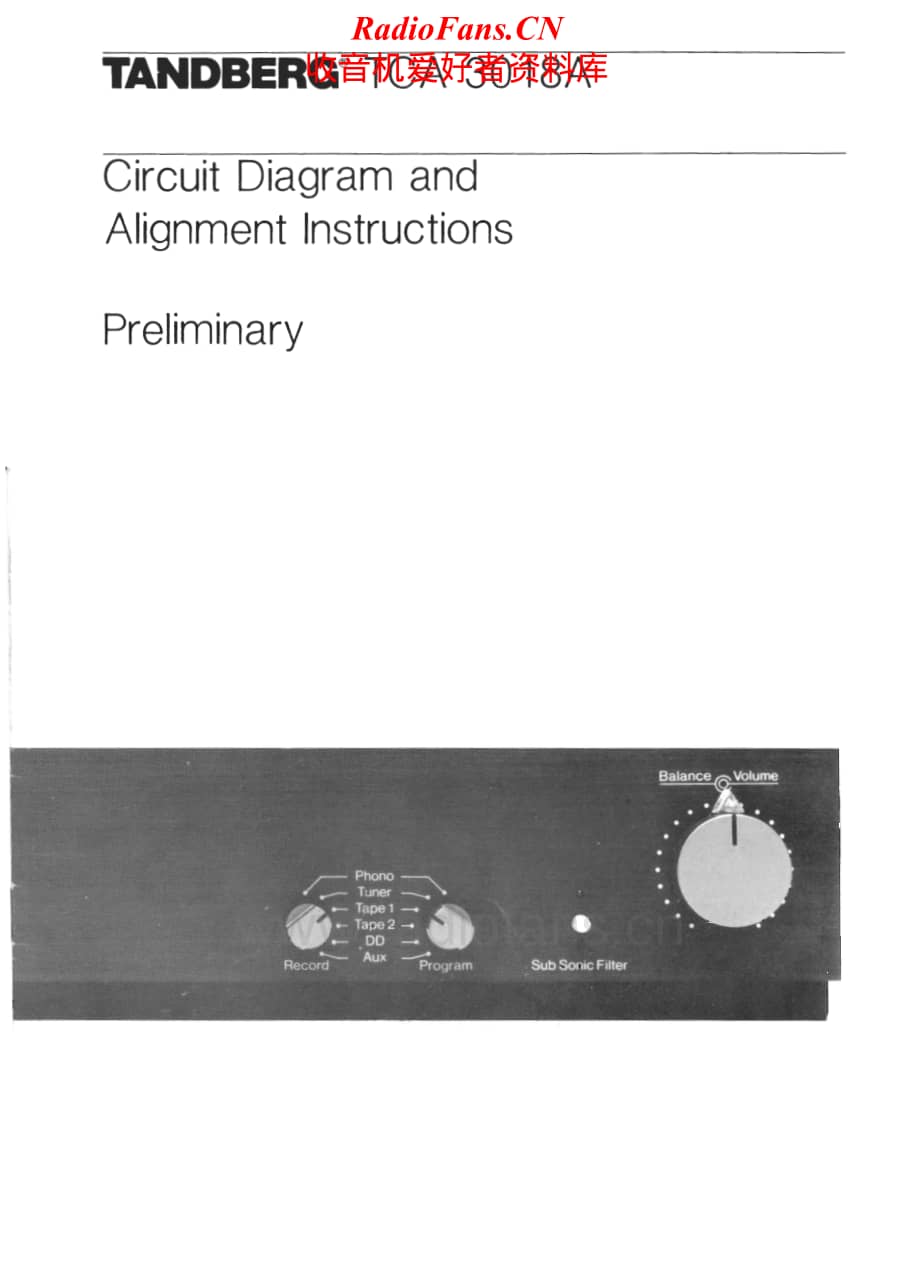 Tandberg-TCA-3018-A-Service-Manual电路原理图.pdf_第1页