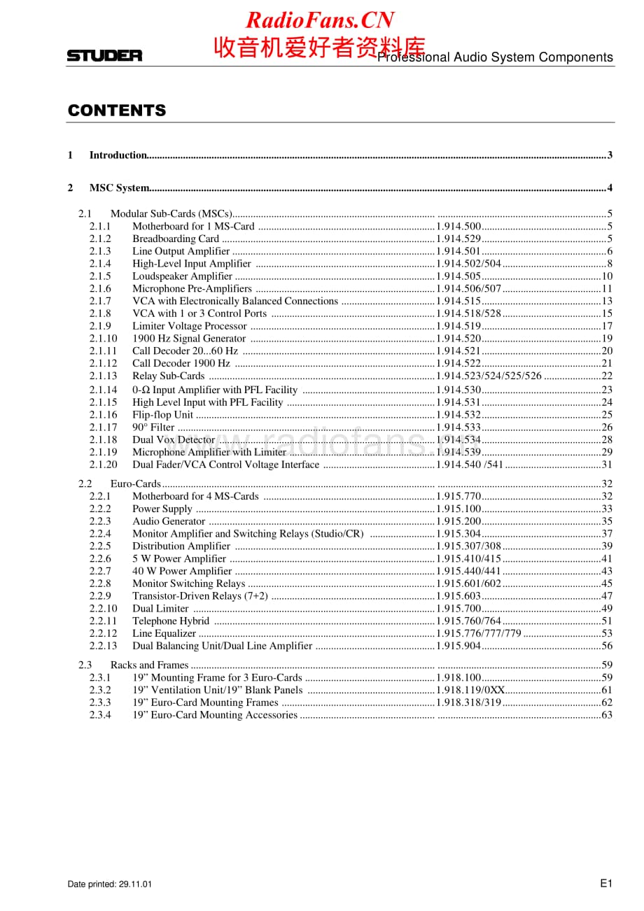 Studer-928-Service-Manual-Section-3电路原理图.pdf_第1页