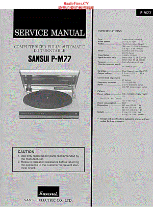 Sansui-P-M77-Service-Manual电路原理图.pdf