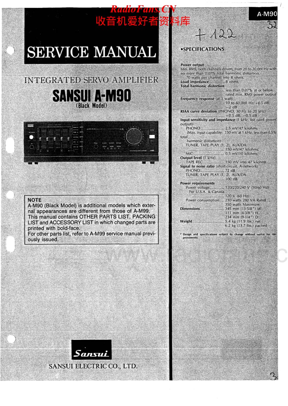 Sansui-AM-90-Service-Manual电路原理图.pdf_第1页