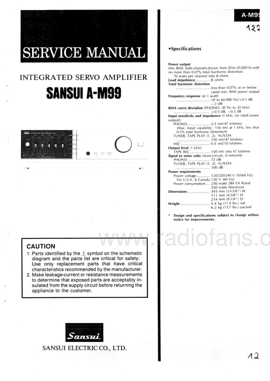 Sansui-AM-90-Service-Manual电路原理图.pdf_第3页