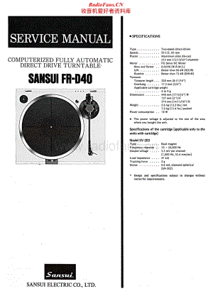 Sansui-FR-D40-Service-Manual电路原理图.pdf