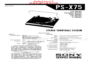 Sony-PS-X75-Service-Manual电路原理图.pdf