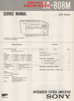 Sony-TA-808M-Service-Manual电路原理图.pdf