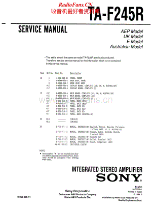 Sony-TA-F245R-Service-Manual电路原理图.pdf