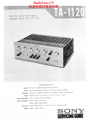 Sony-TA-1120-Service-Manual电路原理图.pdf