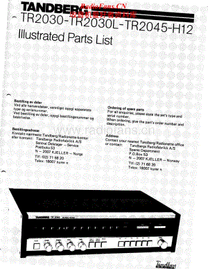 Tandberg-TR-2045-Service-Manual电路原理图.pdf