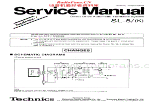 Technics-SL-5-Supp-Service-Manual电路原理图.pdf