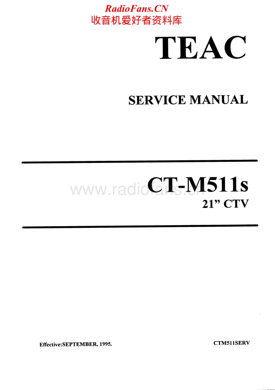 Teac-CT-M511-S-Service-Manual电路原理图.pdf_第1页