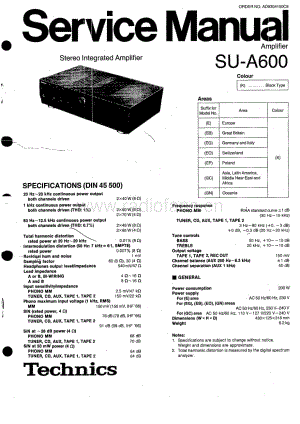 Technics-SUA-600-Service-Manual电路原理图.pdf