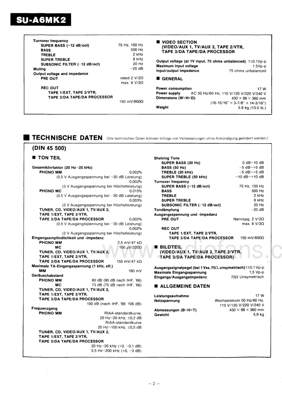 Technics-SUA-6-Mk2-Service-Manual电路原理图.pdf_第2页