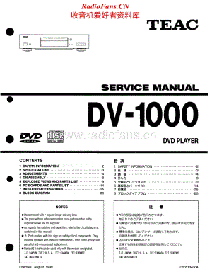 Teac-DV-1000-Service-Manual电路原理图.pdf