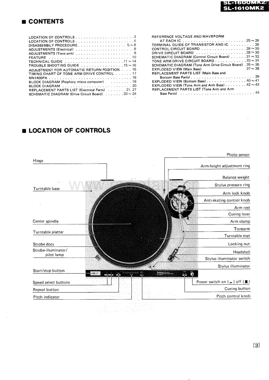 Technics-SL-1610_Mk2a-Service-Manual电路原理图.pdf_第3页