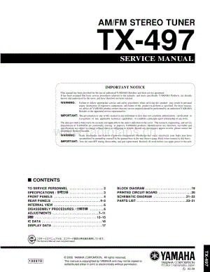 Yamaha-TX-497-Service-Manual电路原理图.pdf