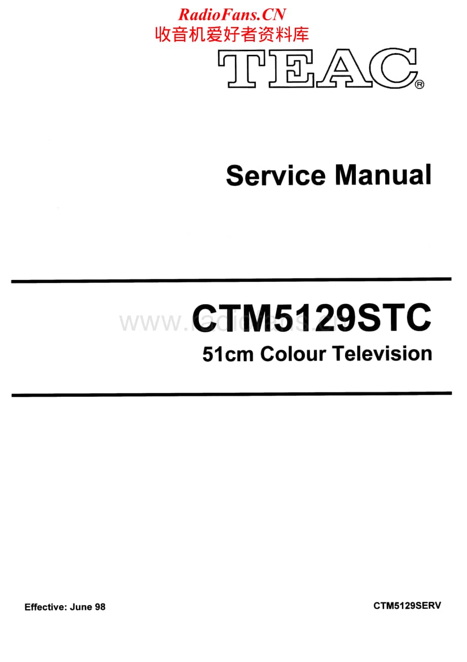 Teac-CT-M5129-STC-Service-Manual电路原理图.pdf_第1页