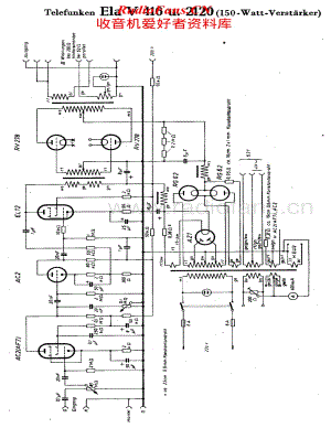 Telefunken-Ela-V416U-2120-Schematic电路原理图.pdf