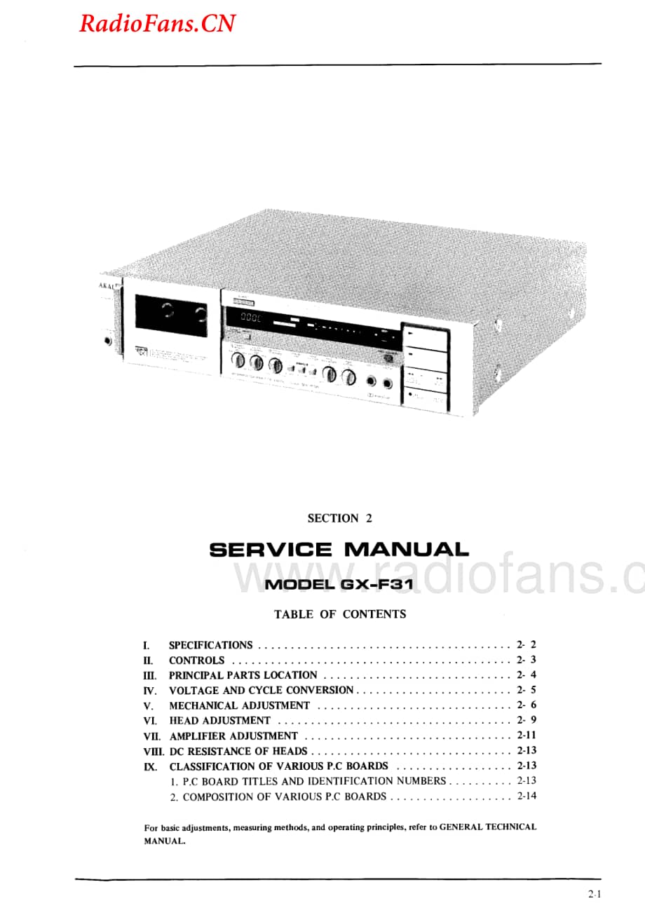 Akai-GXF31-tape-sm2维修电路图 手册.pdf_第1页