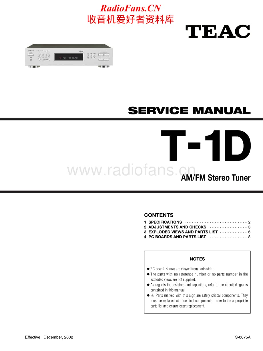 Teac-T-1D-Service-Manual电路原理图.pdf_第1页