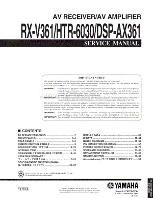 Yamaha-RXV-361-Service-Manual电路原理图.pdf