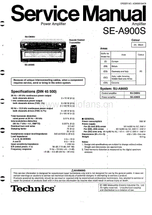 Technics-SEA-900-Service-Manual电路原理图.pdf