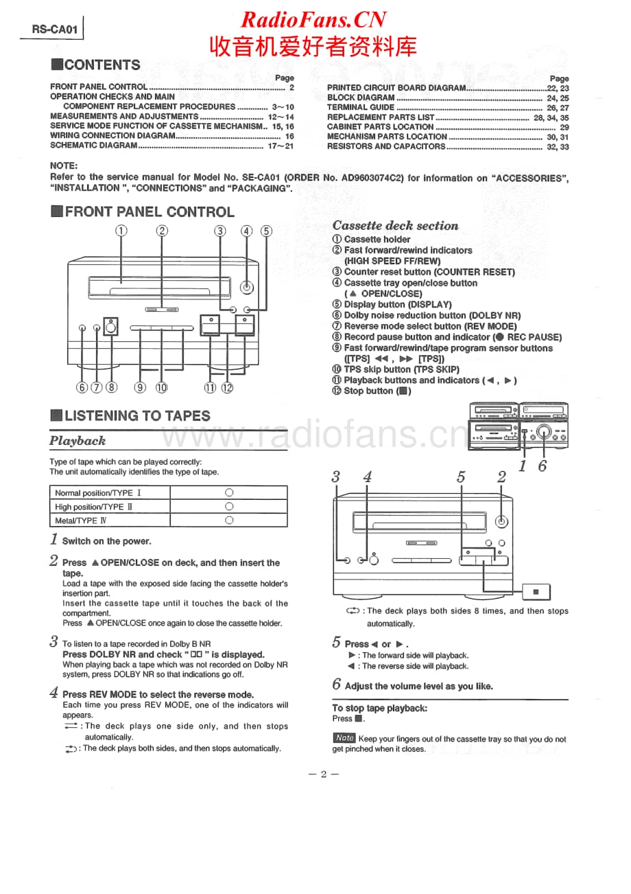 Technics-RSCA-01-Service-Manual电路原理图.pdf_第2页