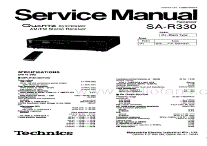 Technics-SAR-330-Service-Manual电路原理图.pdf