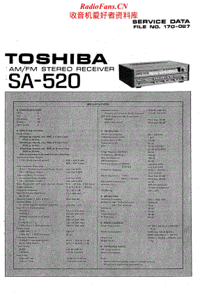 Toshiba-SA-520-Service-Manual电路原理图.pdf