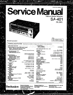 Technics-SA-401-Service-Manual电路原理图.pdf