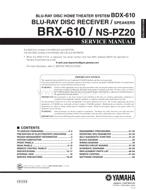 Yamaha-BDX-610-Service-Manual电路原理图.pdf