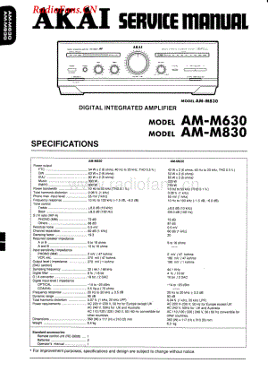 Akai-AMM830-int-sm维修电路图 手册.pdf