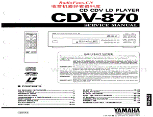 Yamaha-CDV-870-Service-Manual电路原理图.pdf