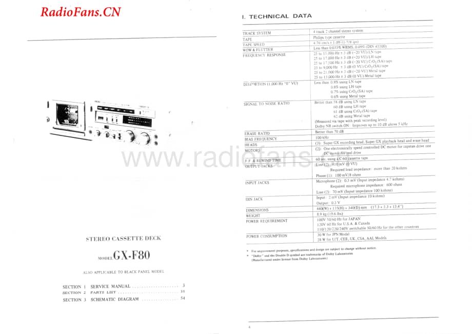 Akai-GXF80-tape-sm维修电路图 手册.pdf_第2页